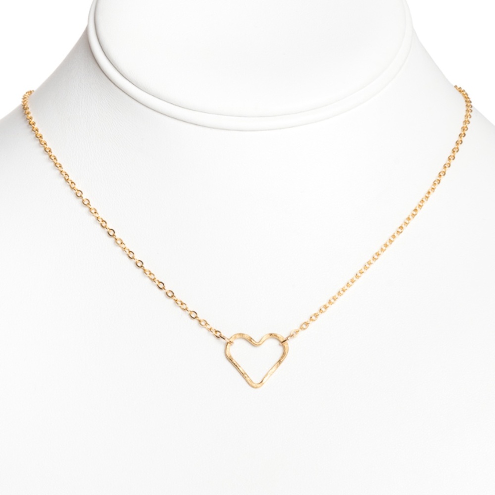 Hammered Heart Necklace